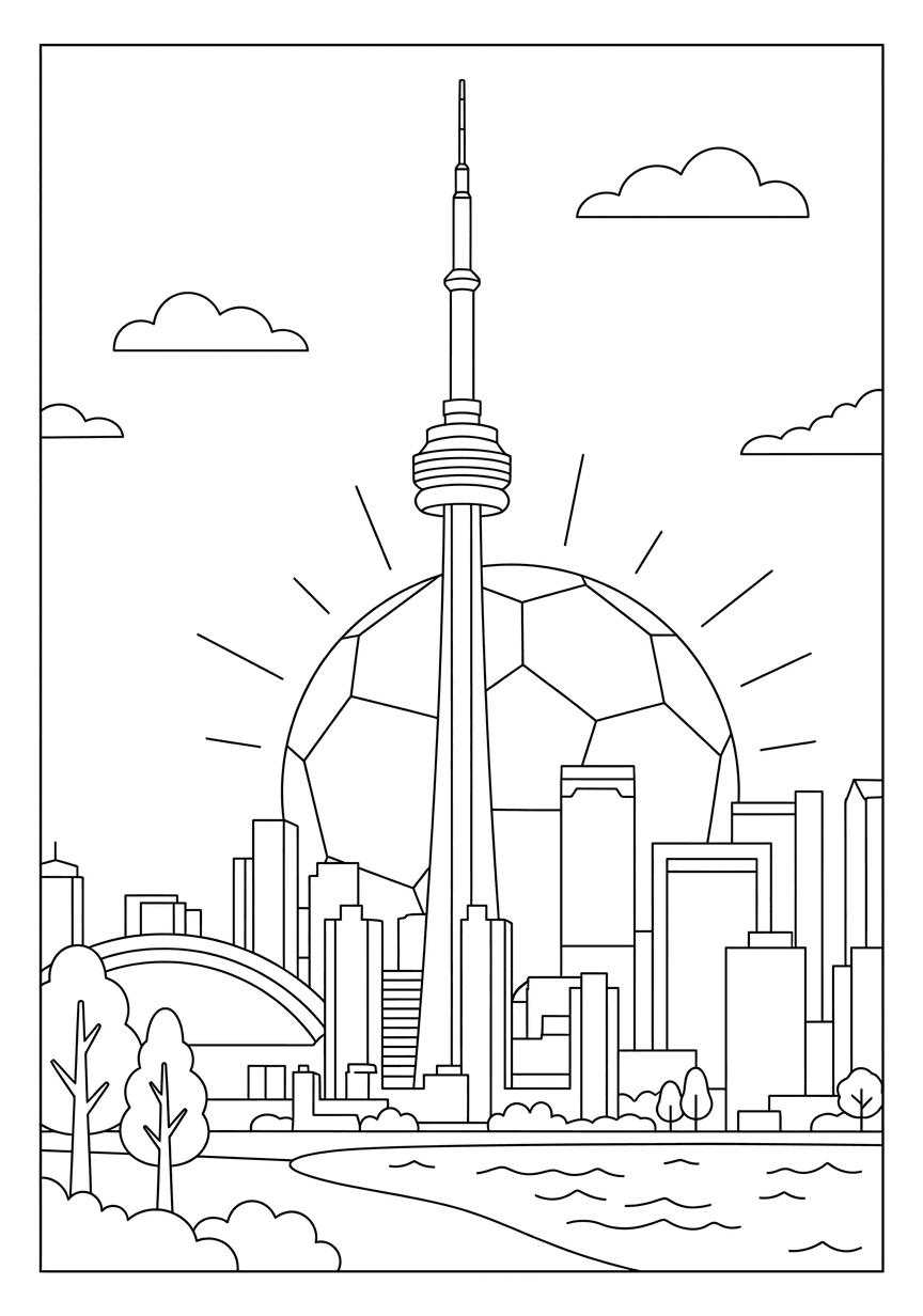 Página 2 do livro Canadá · Detalhado Leve — Copa 2026