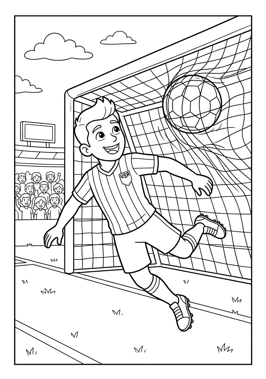 Página 1 do livro Estados Unidos · Detalhado Leve — Copa 2026