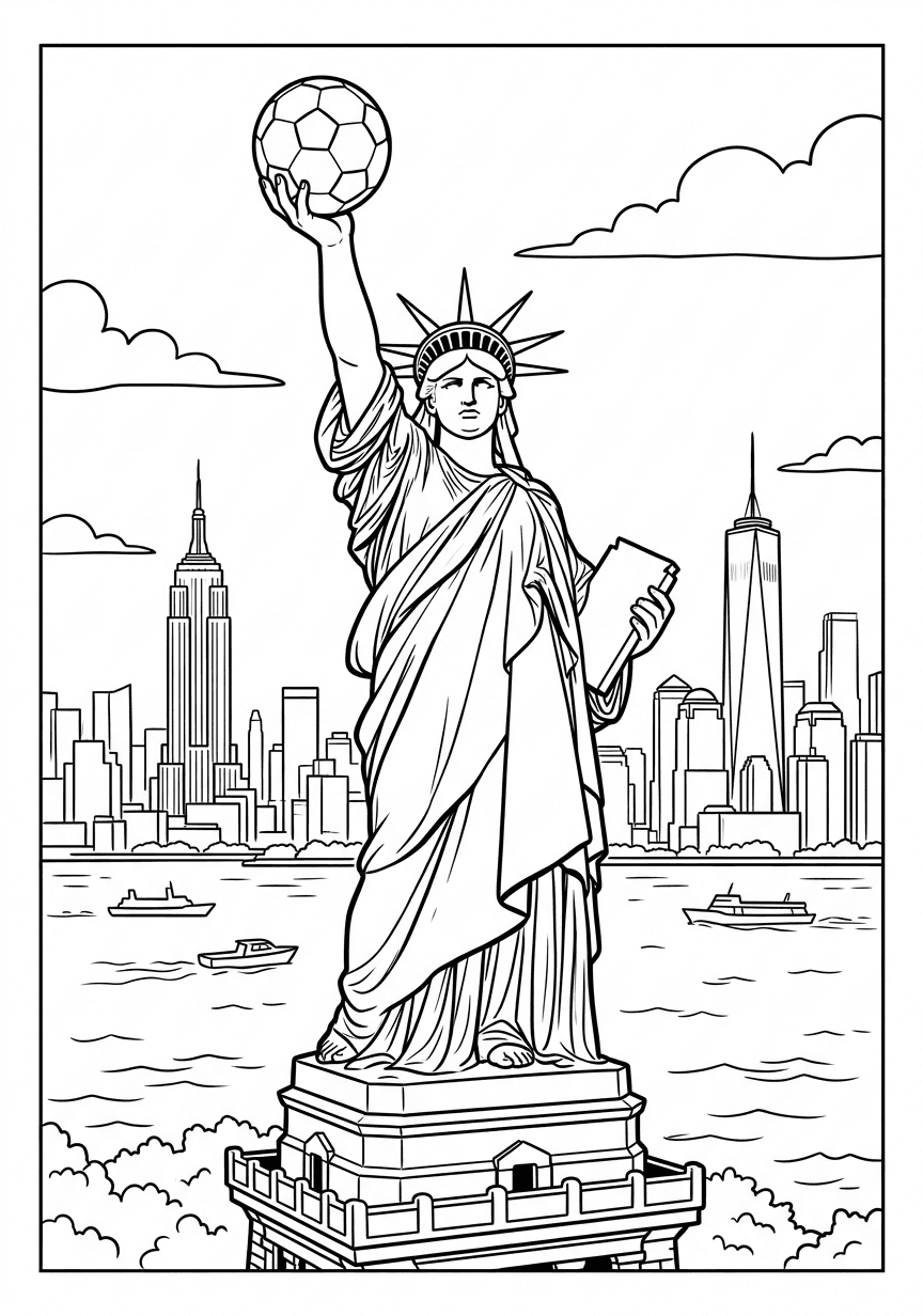Página 2 do livro Estados Unidos · HQ — Copa 2026