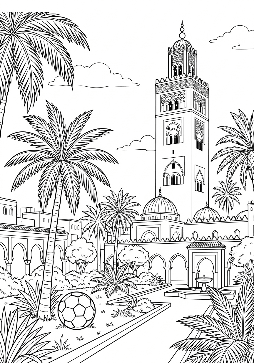 Página 3 do livro Marrocos · Detalhado Médio — Copa 2026