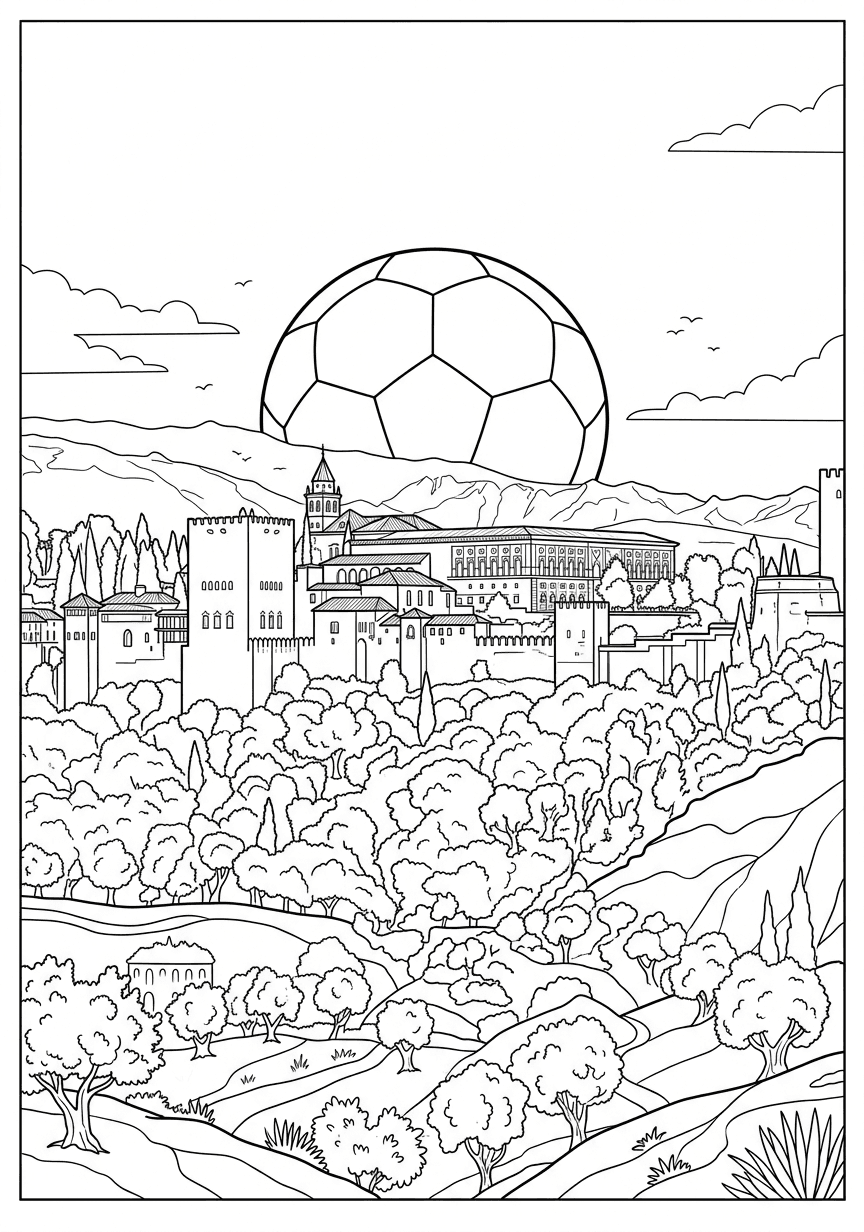 Página 3 do livro Espanha · Detalhado Médio — Copa 2026