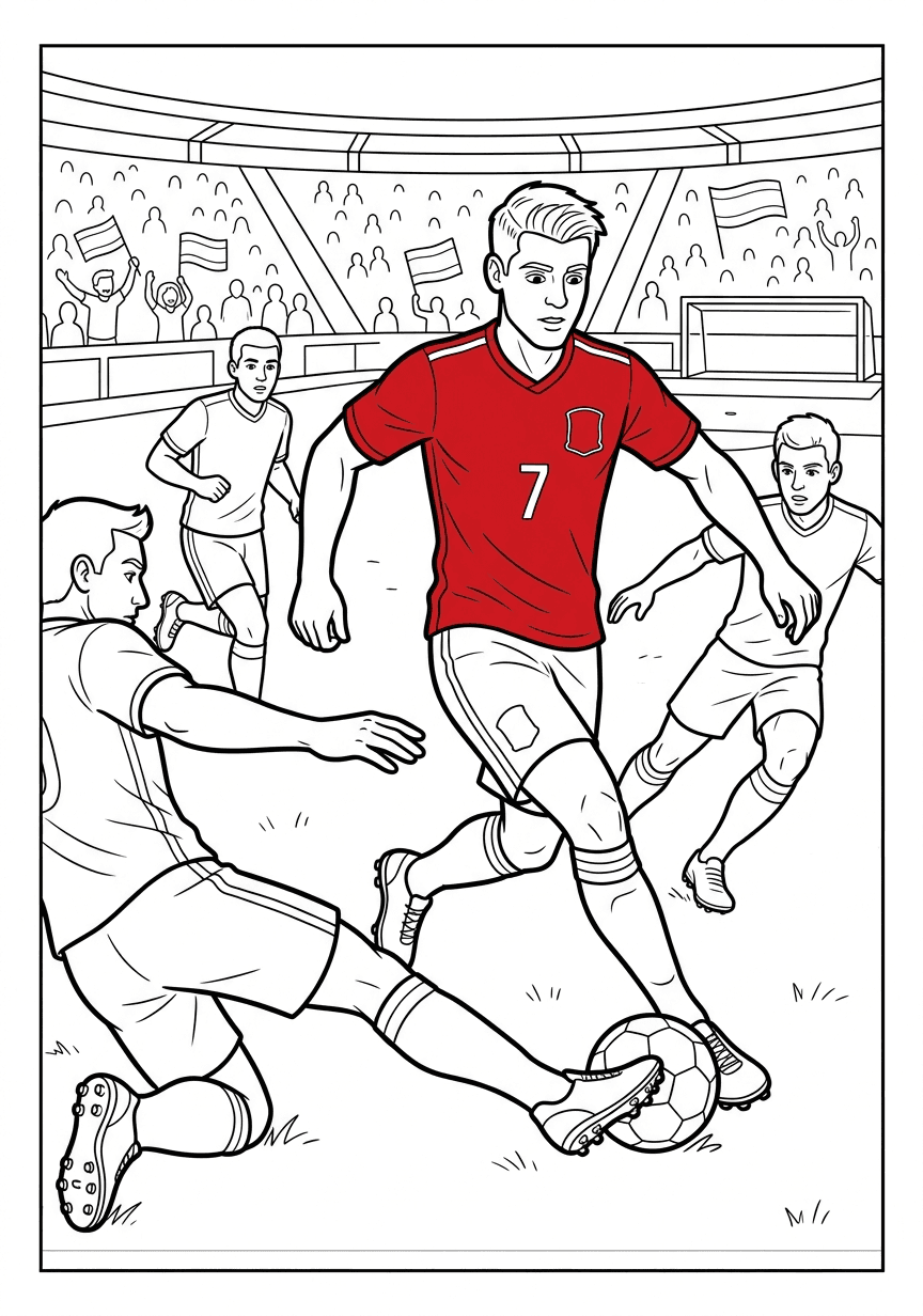 Página 1 do livro Espanha · Detalhado Médio — Copa 2026