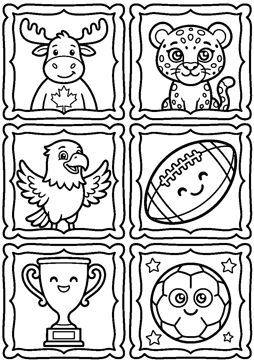 Página 1 do livro Álbum de Colorir Júnior — Copa do Mundo 2026